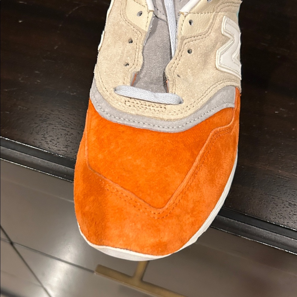 New Balance Ronnie Fieg Kith Men's Orange and Beige Sneakers - Picture 2 of 4